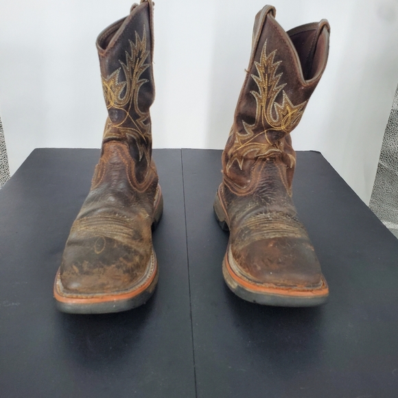 Ariat Rugged WorkHog H2O Waterproof Work Boots Men's 8 D Wide Square Toe Shoes - Picture 2 of 7